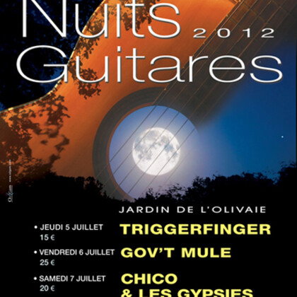 Les nuits guitares 2012 // du 5 au 7 juillet // Beaulieu - sur - Mer