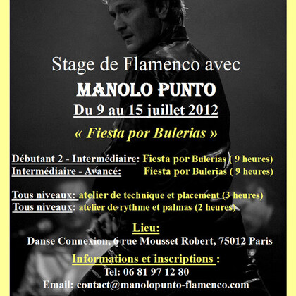 stage de flamenco "Fiesta por Bulerias" du 9 au 15 juillet 2012