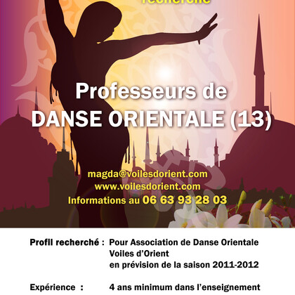 RECHERCHE PROFESSEURS DE DANSE ORIENTALE