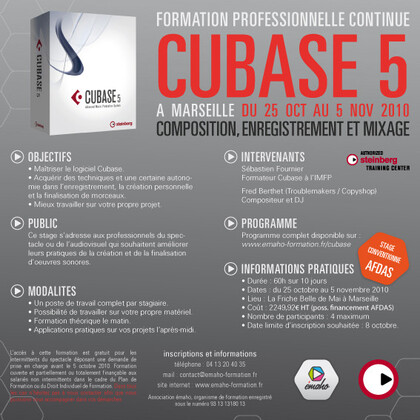 Formation Cubase 5 & Ableton Live 8 à Marseille