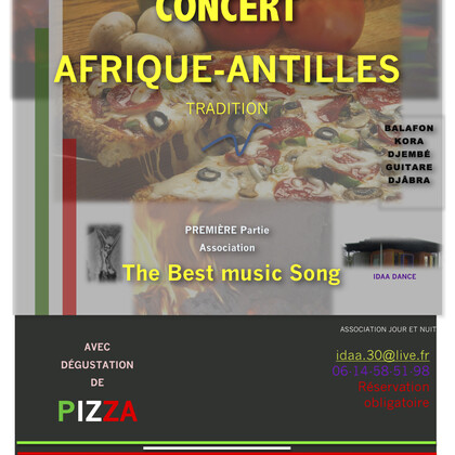 CONCERTAVEC HUGUES ANOI ET LE WOUISSA-GROUP à IDAA-DANCE