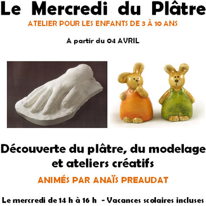 Le mercredi du plâtre au Musée