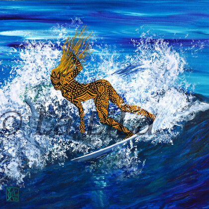 "Surf dreaming" exposition de Surf Art de Joëlle Kem Lika