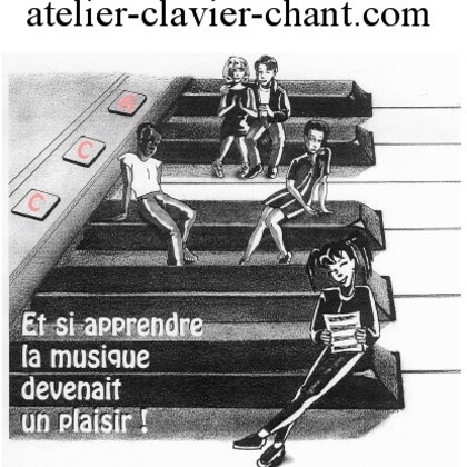 cours à l'atelier clavier chant et cours en ligne