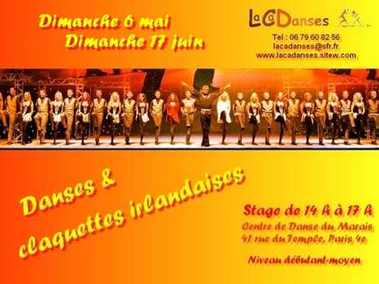 Stage de danses et claquettes irlandaises à Paris