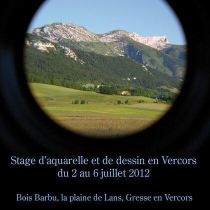stage dessin et aquarelle en vercors
