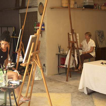 Stages de peinture 2012 à l'atelier Nuances des arts