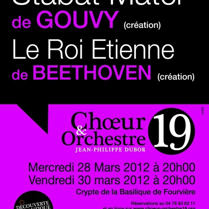 Concert Stabat Mater de Gouvy et Le Roi Etienne de Beethoven 