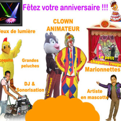Clowns et animateurs pour enfants