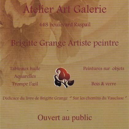 L'artiste peintre Brigitte Grange