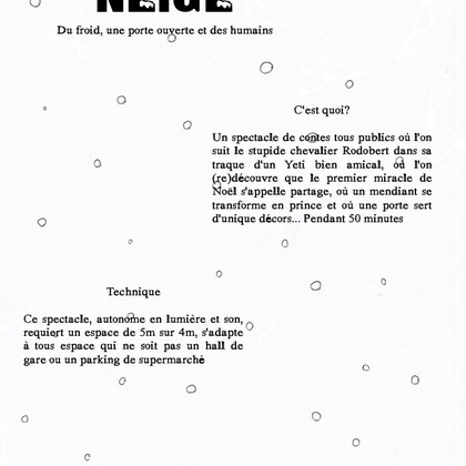 Neige, spectacle de contes d'hiver