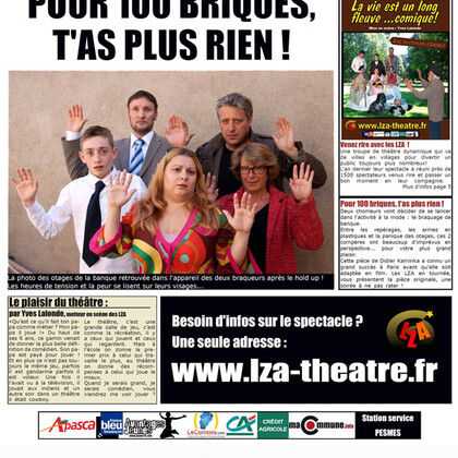 Spectacle « Pour 100 briques, t’as plus rien » par Les Z’ accolades Anonymes