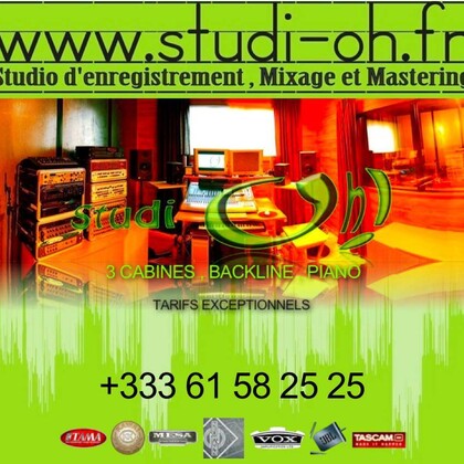 Studi oh! studio d'enregistrement , mixage et mastering