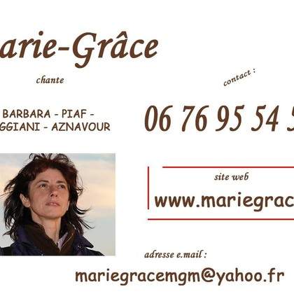 Marie-Grâce, chanteuse interprète ...