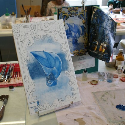 peinture sur porcelaine