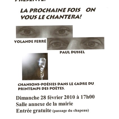 "La prochaine fois on vous le chantera"