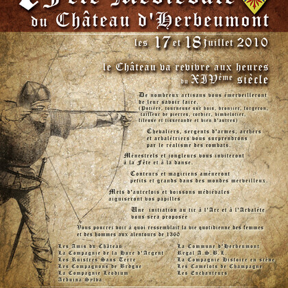 1° Fête médiévale du chateau d'Herbeumont