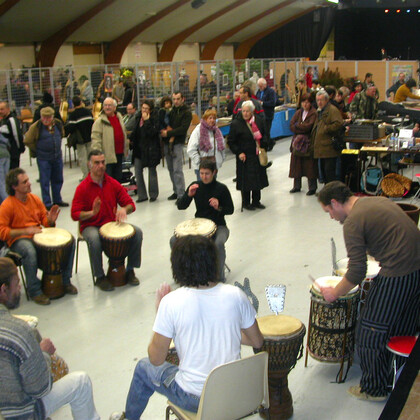 cours de percussion africaine, djembe Albi