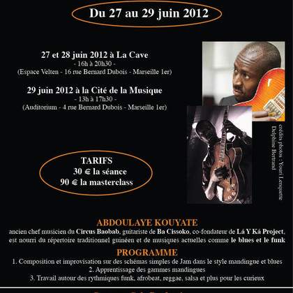 Masterclass « Rythmes et Musique Mandingue » : Festival Africa Fête 2012