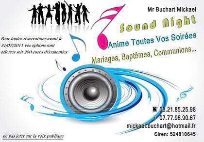 Anime et sonorise toutes prestations 59/62