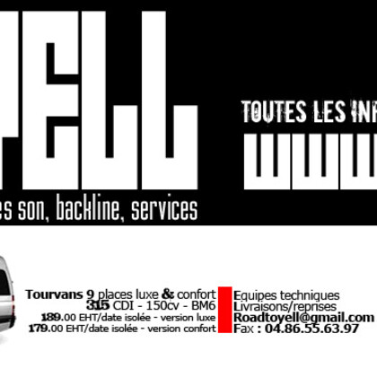 Road to yell, location de tourvans pour artistes, groupes